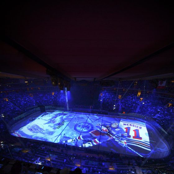 Madison Square Garden Rangers Projection Mapping